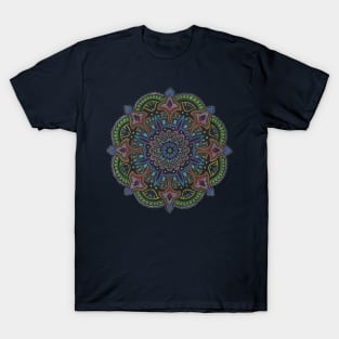 Peacock Mandala T-Shirt T-Shirt